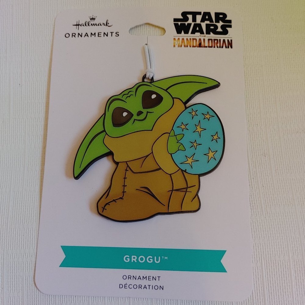 CUTE Star Wars GROGU the Mandalorian Tree Ornament Hallmark Disney BNWT
